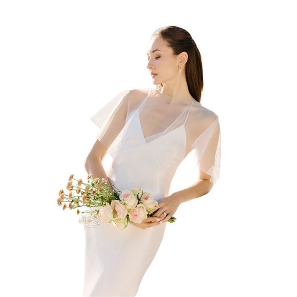 🌟 Park & Fifth Davenport Bridal Dress - Ivory - NWT, Size S - Low Cut Back 🌟 - Picture 7 of 12